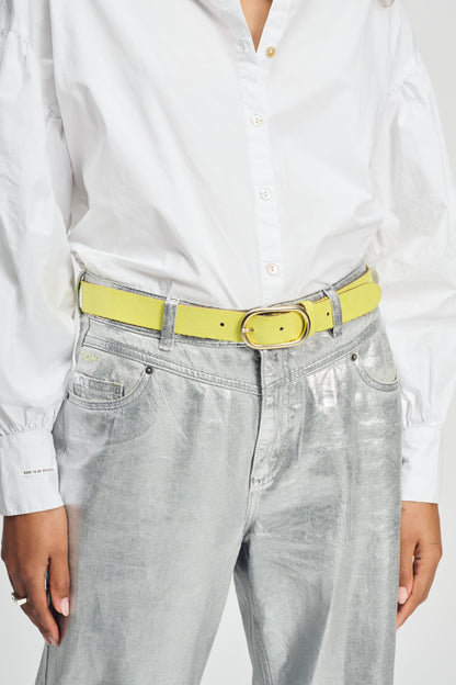 POM Amsterdam Belts Yellow / 75 CEINTURE - Summer Lime