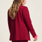 POM Amsterdam Blazers BLAZER - Burgundy Red