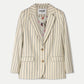 POM Amsterdam Blazers BLAZER - Striped Cream