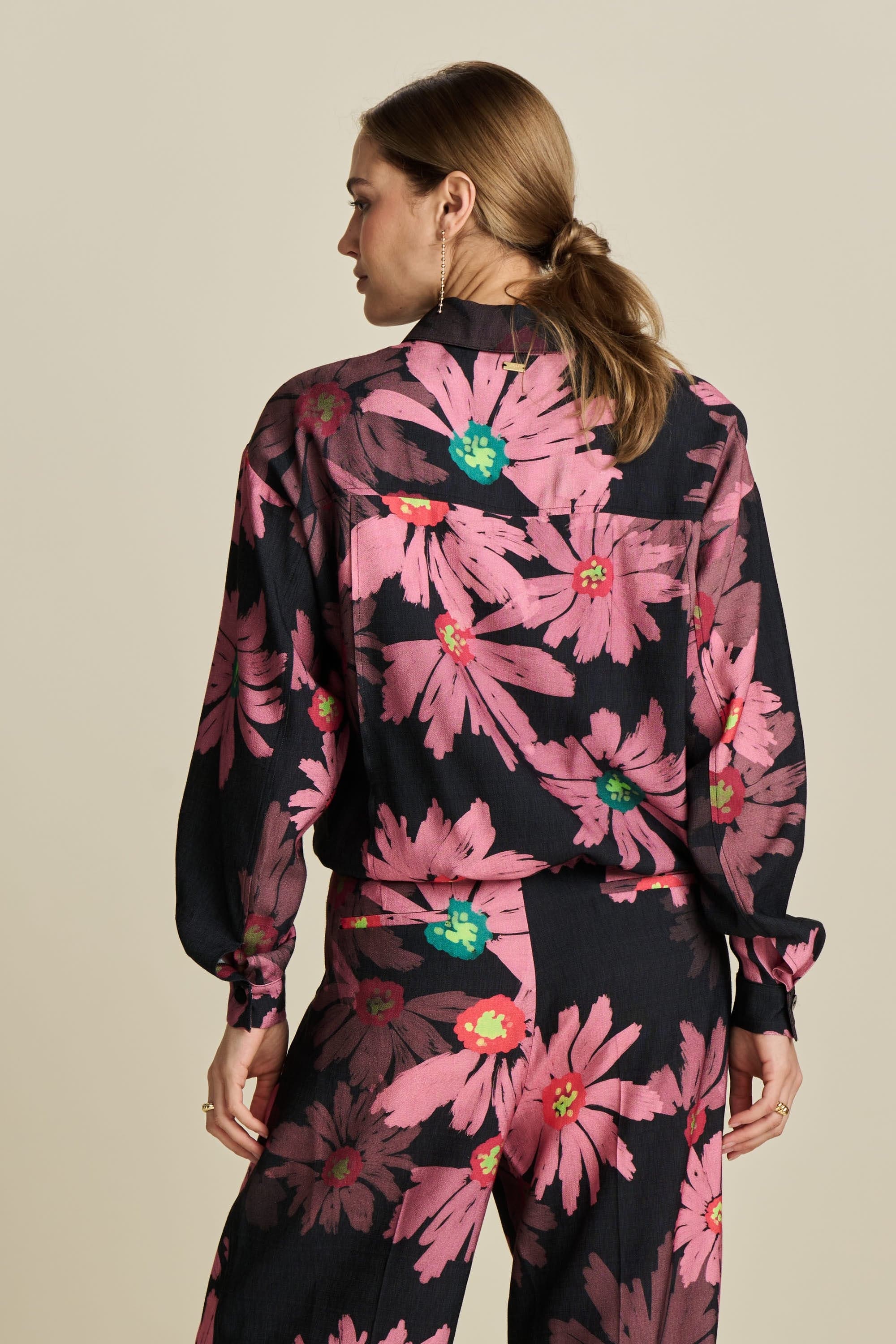 POM Amsterdam Blouses BLOUSE - Big Blooming Pink