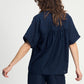 POM Amsterdam Blouses BLOUSE - Deep Dark Blue