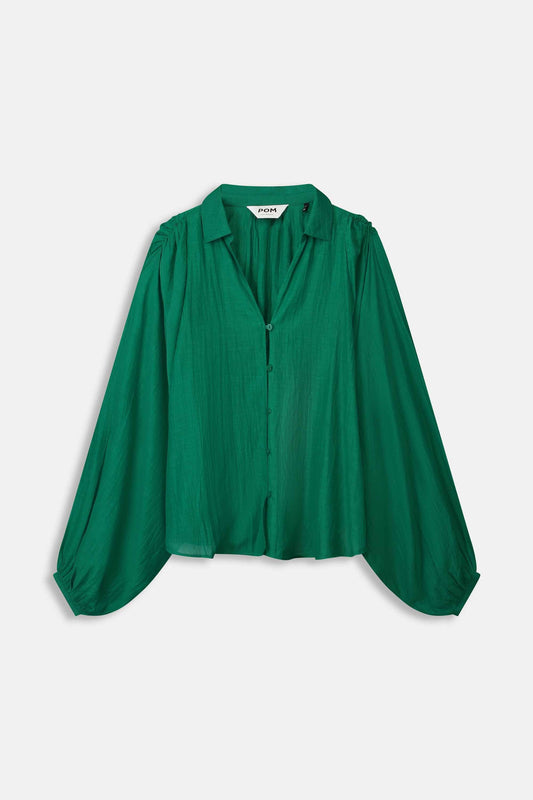 POM Amsterdam Blouses BLOUSE - Lena Meadow Green