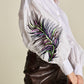 POM Amsterdam Blouses BLOUSE - Maxime Feather White