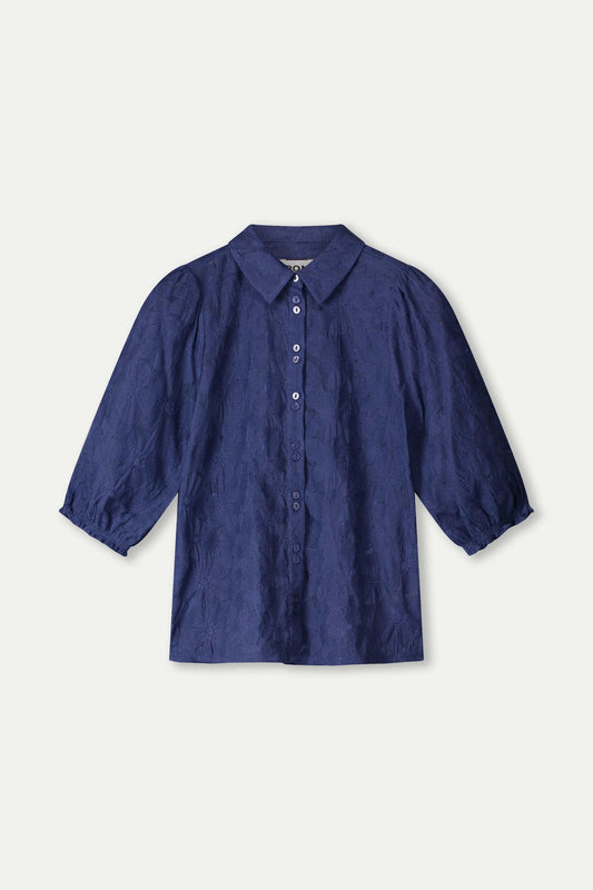 POM Amsterdam Blouses BLOUSE - Sapphire Blue