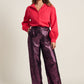 POM Amsterdam Blouses BLOUSE - Violet Shimmer Vibrant Pink