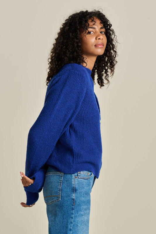 POM Amsterdam Cardigans CARDIGAN - Bright Blue