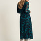 POM Amsterdam Dresses ROBE - Camo Teal Green Mesh