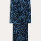 POM Amsterdam Dresses ROBE - Feathers Blue Mesh