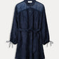 POM Amsterdam Dresses ROBE - Jacquard Midnight Blue