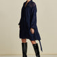 POM Amsterdam Dresses ROBE - Jacquard Midnight Blue