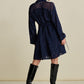 POM Amsterdam Dresses ROBE - Jacquard Midnight Blue