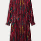 POM Amsterdam Dresses ROBE - Woody Burgundy Red