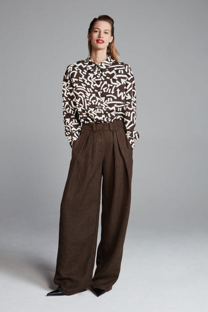 POM Amsterdam Pants Brown / 34 PANTALON - Winona