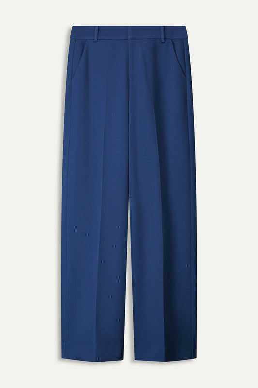 POM Amsterdam Pants PANTALON - Wide Leg Sapphire Blue