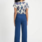 POM Amsterdam Pants PANTALON - Wide Leg Sapphire Blue