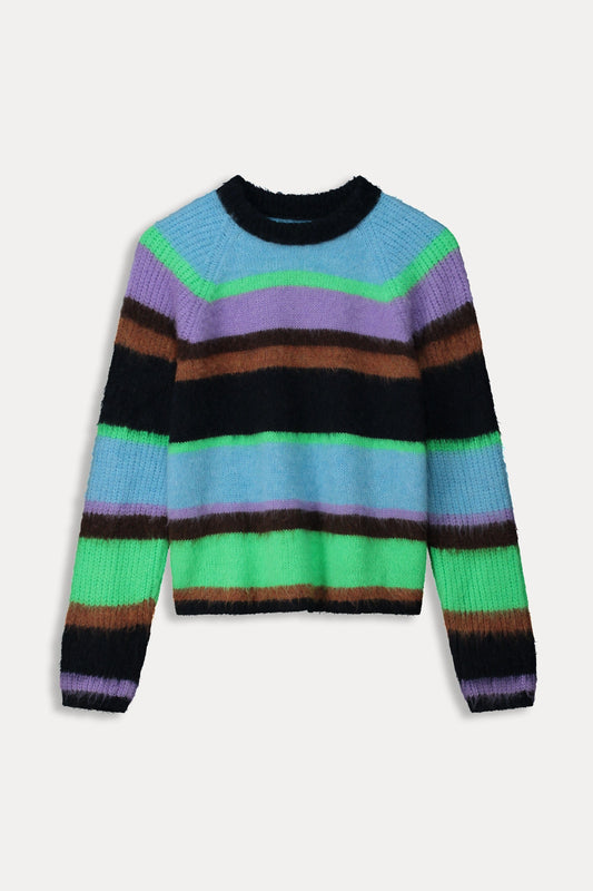 POM Amsterdam Pullovers PULL - Brushed Stripes