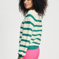 POM Amsterdam Pullovers PULL - Striped Fresh Green