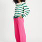 POM Amsterdam Pullovers PULL - Striped Fresh Green