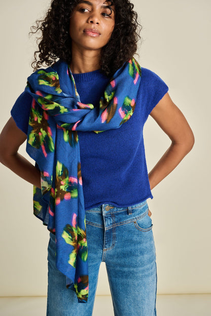 POM Amsterdam Shawls Blue / OS ÉCHARPE - Butterfly Blue