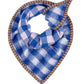 POM Amsterdam Shawls Blue / OS ÉCHARPE - Checks Blue Lavender