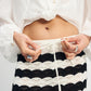 POM Amsterdam Skirts JUPE - Crochet Black White