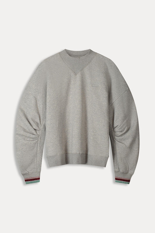 POM Amsterdam Sweaters SWEATER - Grey Melange