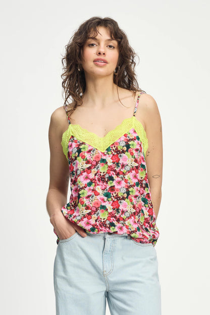 POM Amsterdam Tops Multi colour / 34 TOP - Cami Love Bouquet