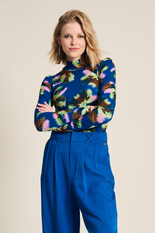 POM Amsterdam Turtlenecks Blue / 34 TOP - Butterfly Blue