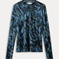 POM Amsterdam Turtlenecks TOP - Feathers Blue